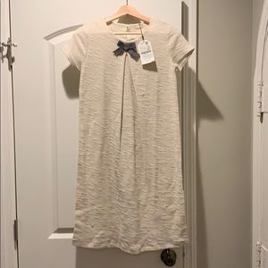 Zara Girls soft collection cream colored dress